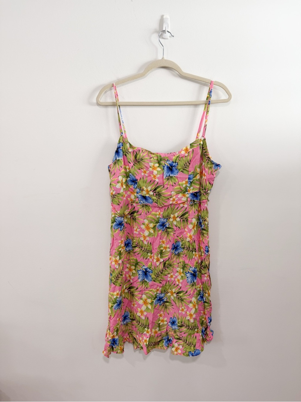Hawaiian Coastal Tropical y2K Vintage Royal Creations Midi Dress XL